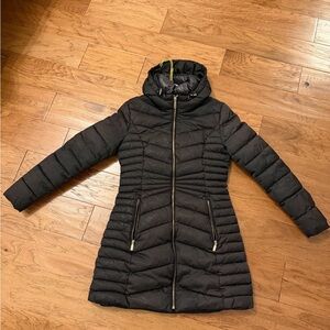 Laundry By Shelli Segal Black Puffer Coat